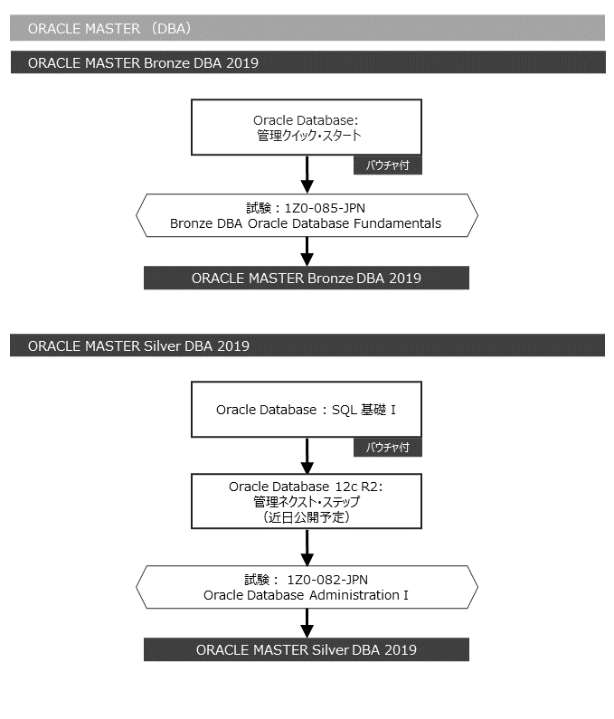 ORACLE MASTER認定資格取得コースフロー